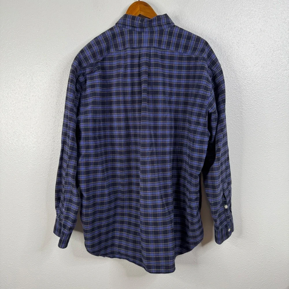 Polo Ralph Lauren Blue Plaid‎ Big Shirt Size Xlarge